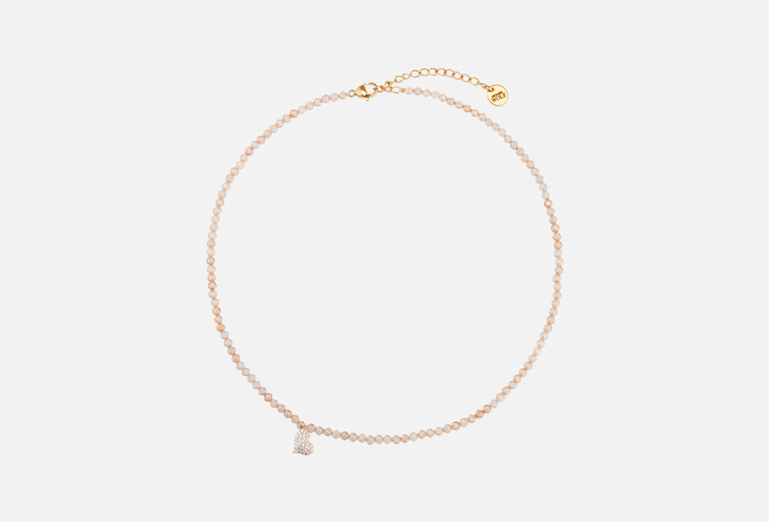 Изображение товара Колье Mr&Mrs Wolf Zirconia necklace with heart-shaped pendant