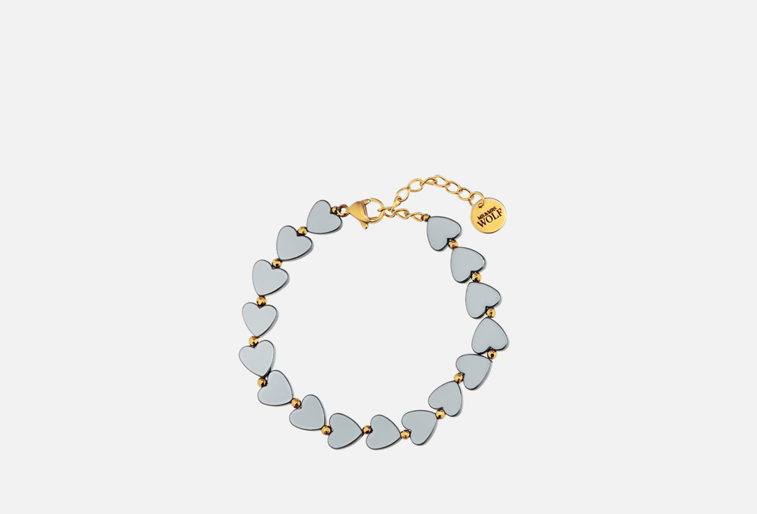 Изображение товара Браслет Mr&Mrs Wolf Hematite Bracelet Hearts