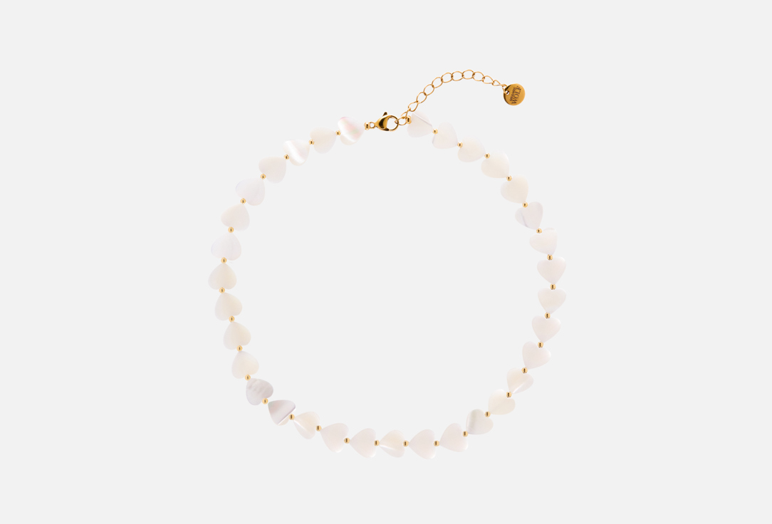 Колье MR&MRS WOLF Mother-of-pearl necklace Hearts 1 шт
