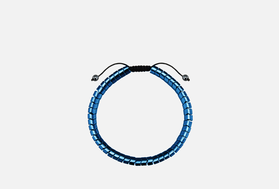 Браслет Mr&Mrs Wolf Men's bracelet made of hematite blue 
