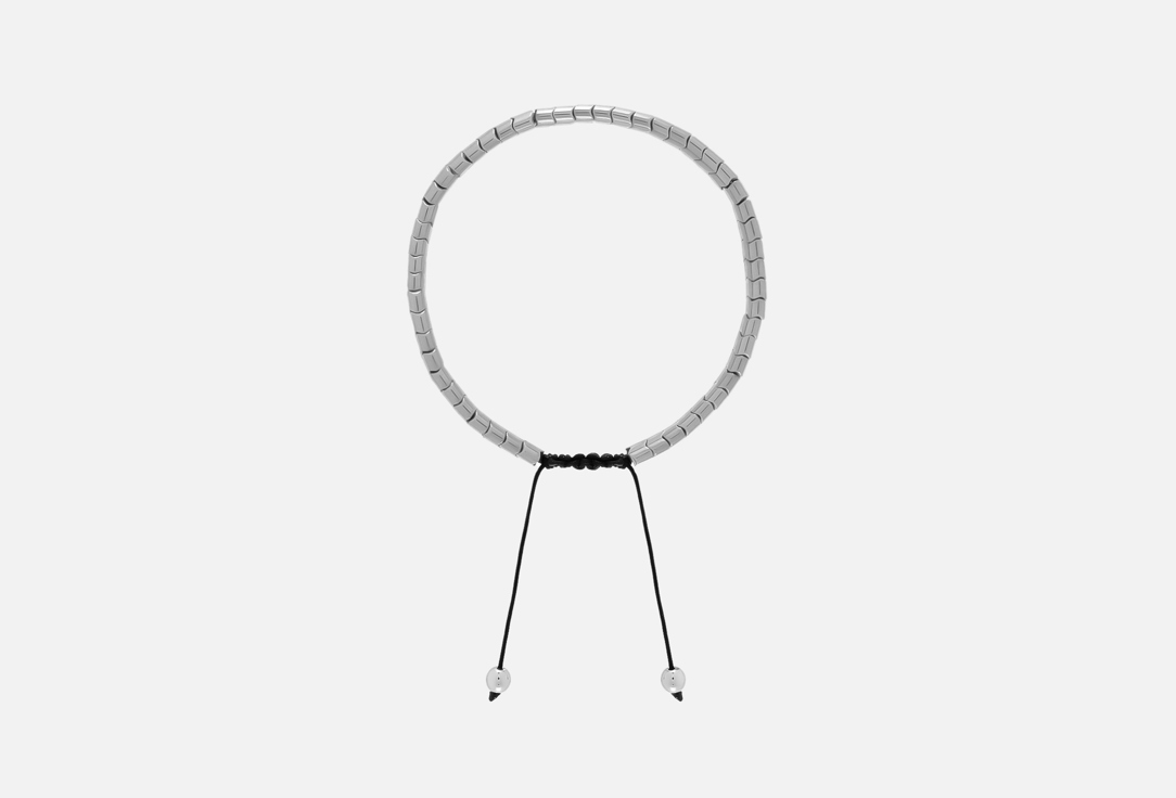 Браслет MR&MRS WOLF Silver hematite bracelet for men 1 шт