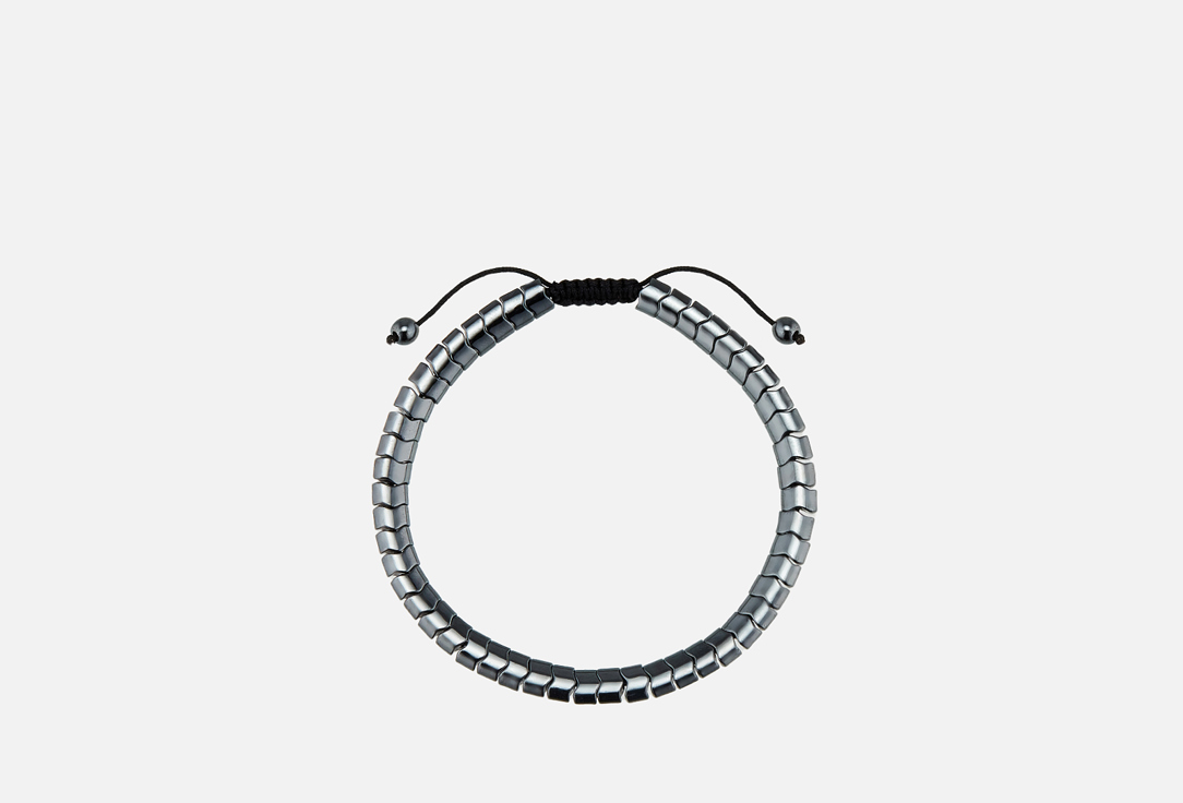 Браслет MR&MRS WOLF Men's bracelet made of hematite dark gray 1 шт браслет серый