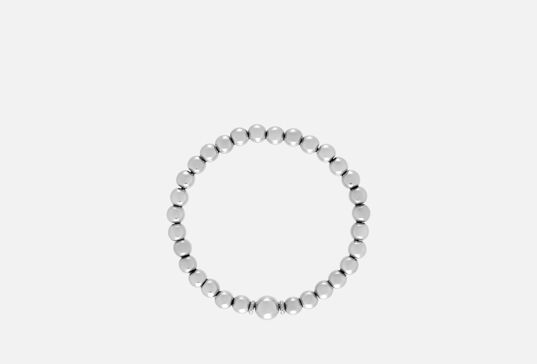 

Браслет MR&MRS WOLF, Men's bracelet made of round hematite 1 шт