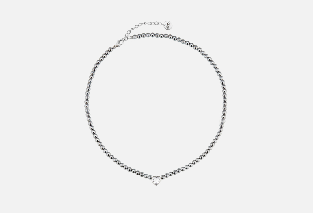 Колье MR&MRS WOLF Hematite necklace with heart 1 шт цена и фото