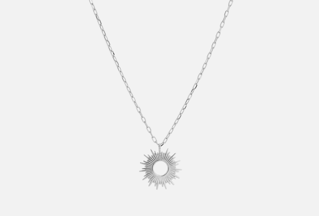 Изображение товара Серебряное колье Sbleskom Helios с покрытием родирование и якорным плетением