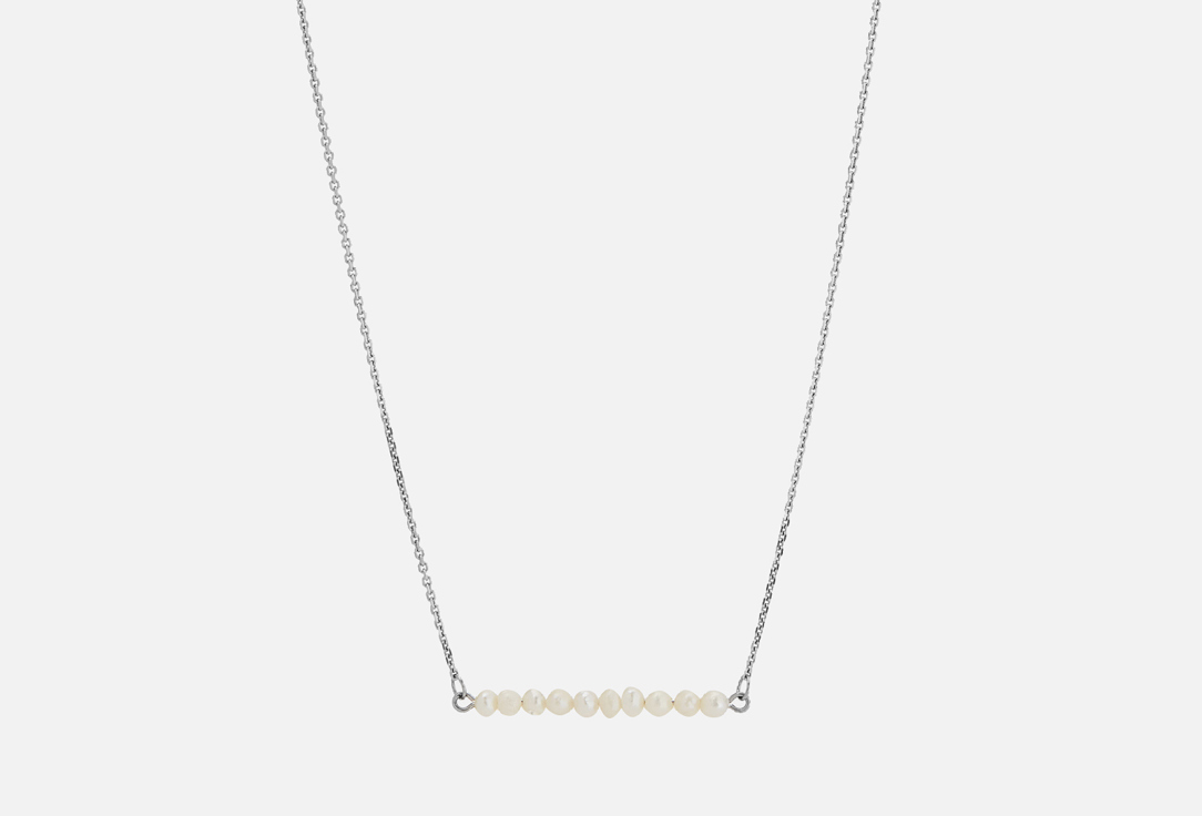 Изображение товара Колье серебряное Sbleskom с культивированным жемчугом Base Pearl