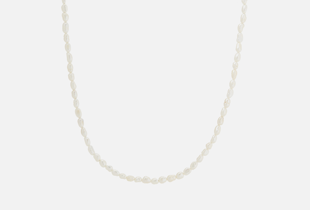 Изображение товара Колье серебряное Sbleskom с культивированным жемчугом в форме риса