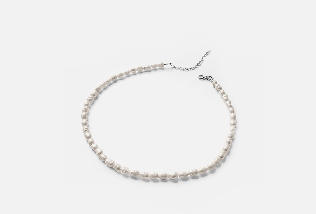 Изображение товара Колье серебряное Sbleskom с культивированным жемчугом в форме риса