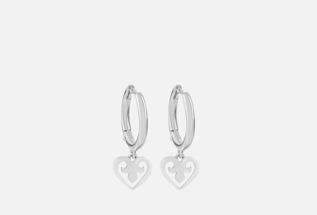 Изображение товара Серьги серебряные NANACODE СЕРДЕЧКО