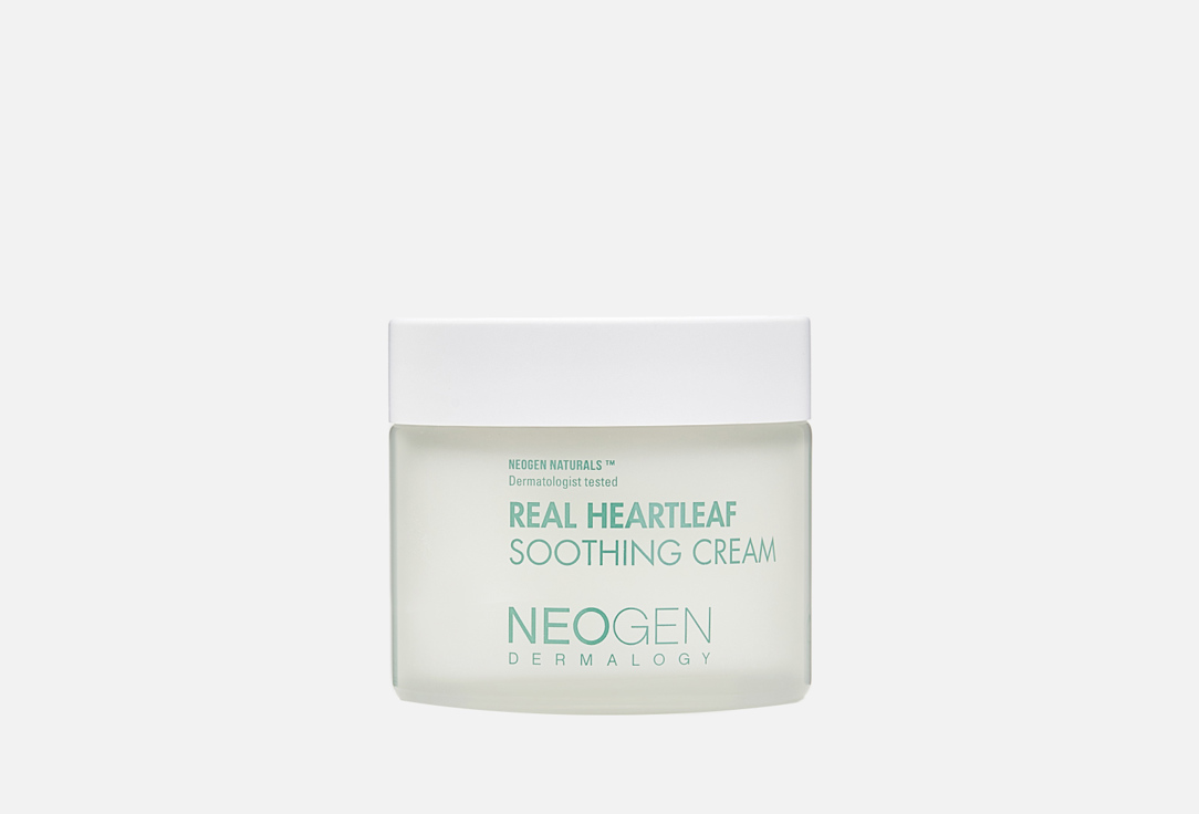Успокаивающий гель-крем для лица NEOGEN Real heartleaf soothing cream 80 г успокаивающая тканевая маска для лица neogen real heartleaf soothing mask 1 шт