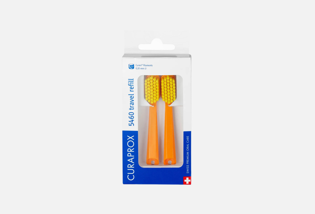 Набор сменных зубных щеток CURAPROX Для дорожного набора BE YOU, оранжевый 