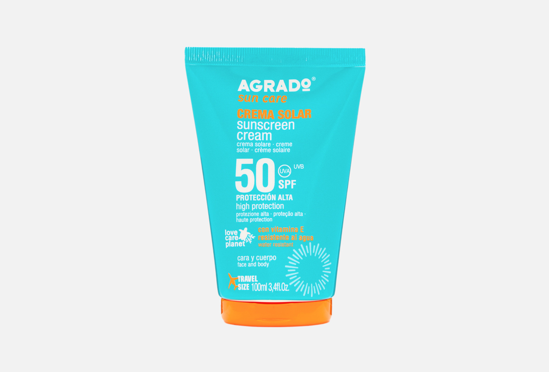 

Солнцезащитный крем SPF50 AGRADO, Sunscreen cream 100 мл