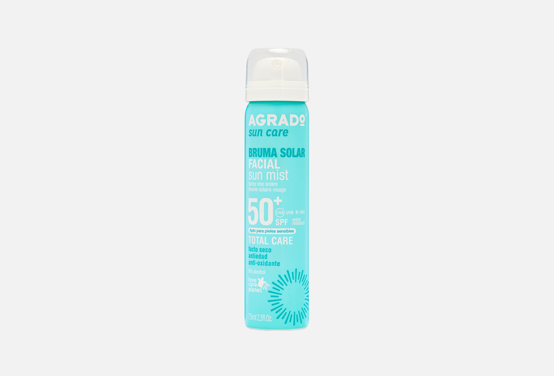Изображение товара Солнцезащитный спрей для лица SPF 50+ AGRADO 75 мл