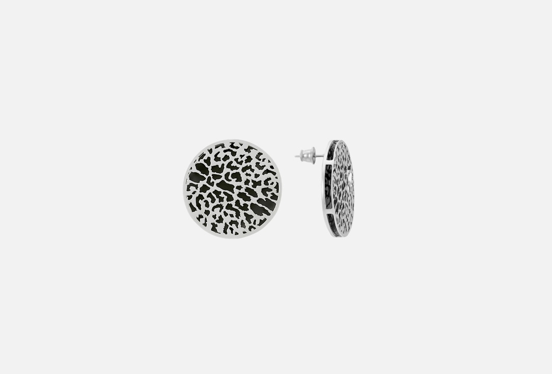 кольцо серебряное luta крупный леопард 17 размер Серьги серебряные LUTA Крупный ЛЕОПАРД 2 шт