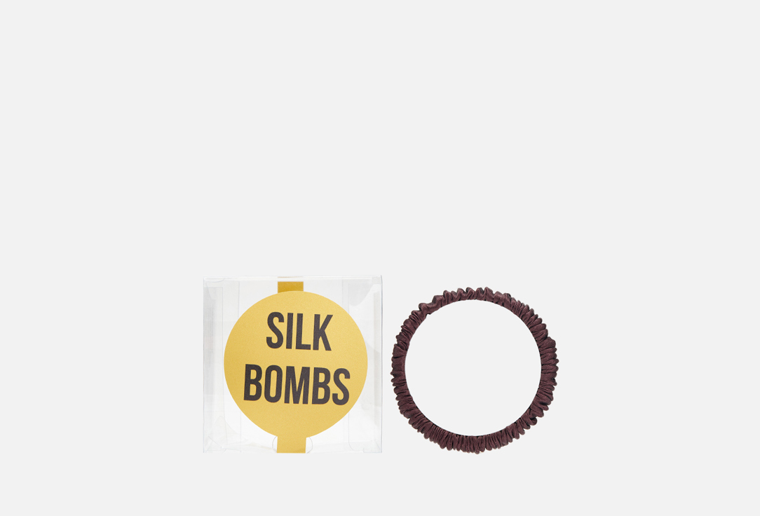 

Шелковая резинка для волос SILK BOMBS, Шоколад 1 шт