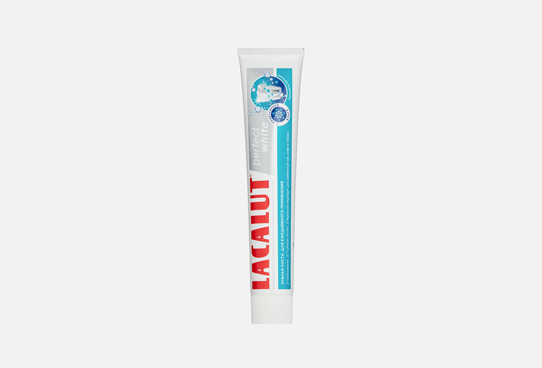 Зубная паста LACALUT Perfect white 75 мл набор lacalut паста зубная lacalut sensitive 75мл щетка зубная lacalut aktiv soft