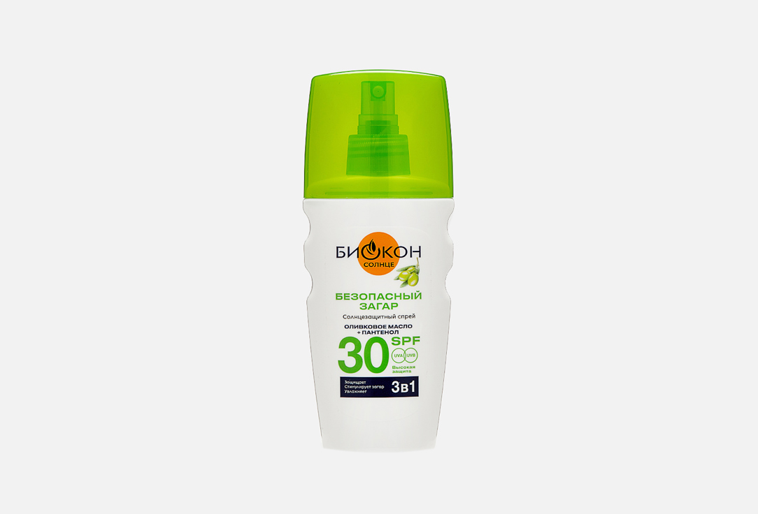 Солнцезащитный спрей для тела 3в1 SPF 30 БИОКОН Sunscreen spray 160 мл солнцезащитный спрей для лица и тела биокон солнцезащитный спрей spf 15