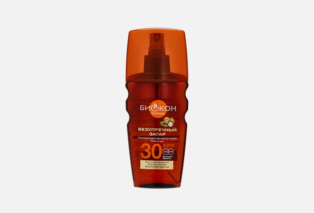 Солнцезащитное масло-спрей для тела SPF 30 БИОКОН Shea Butter 160 мл