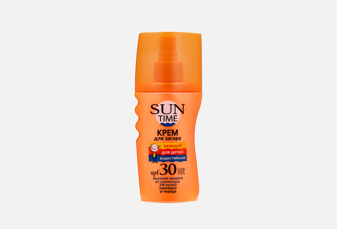 цена Солнцезащитный крем для тела SPF 30 SUN TIME Sunscreen spray 150 мл