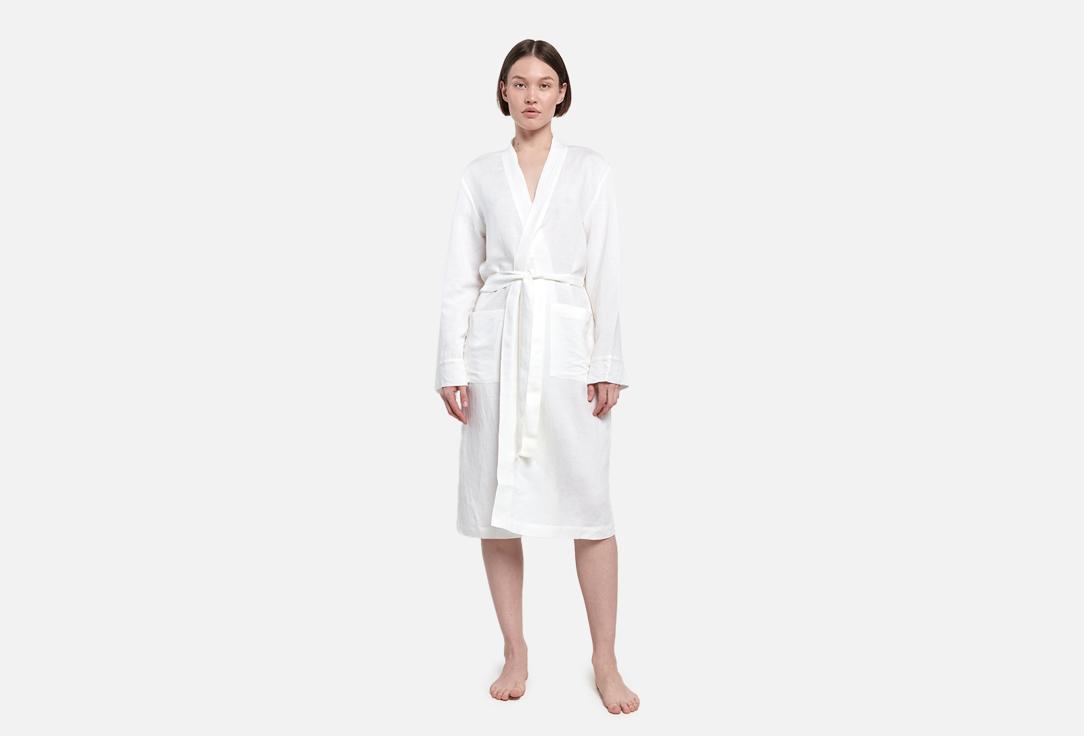 льняной халат кимоно  MY NYMPH белый Белый