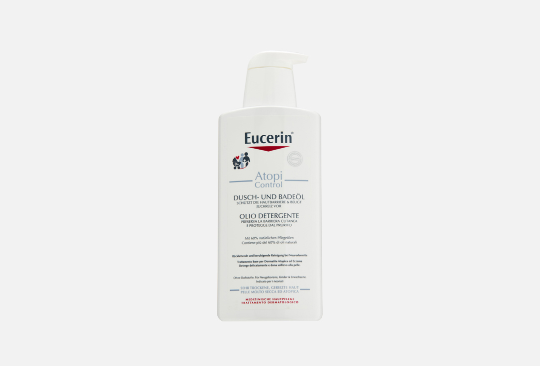 eucerin набор для атопичной кожи масло для душа 400 мл лосьон 250 мл eucerin atopi control Очищающее масло для душа и ванны EUCERIN Atopi Control 400 мл