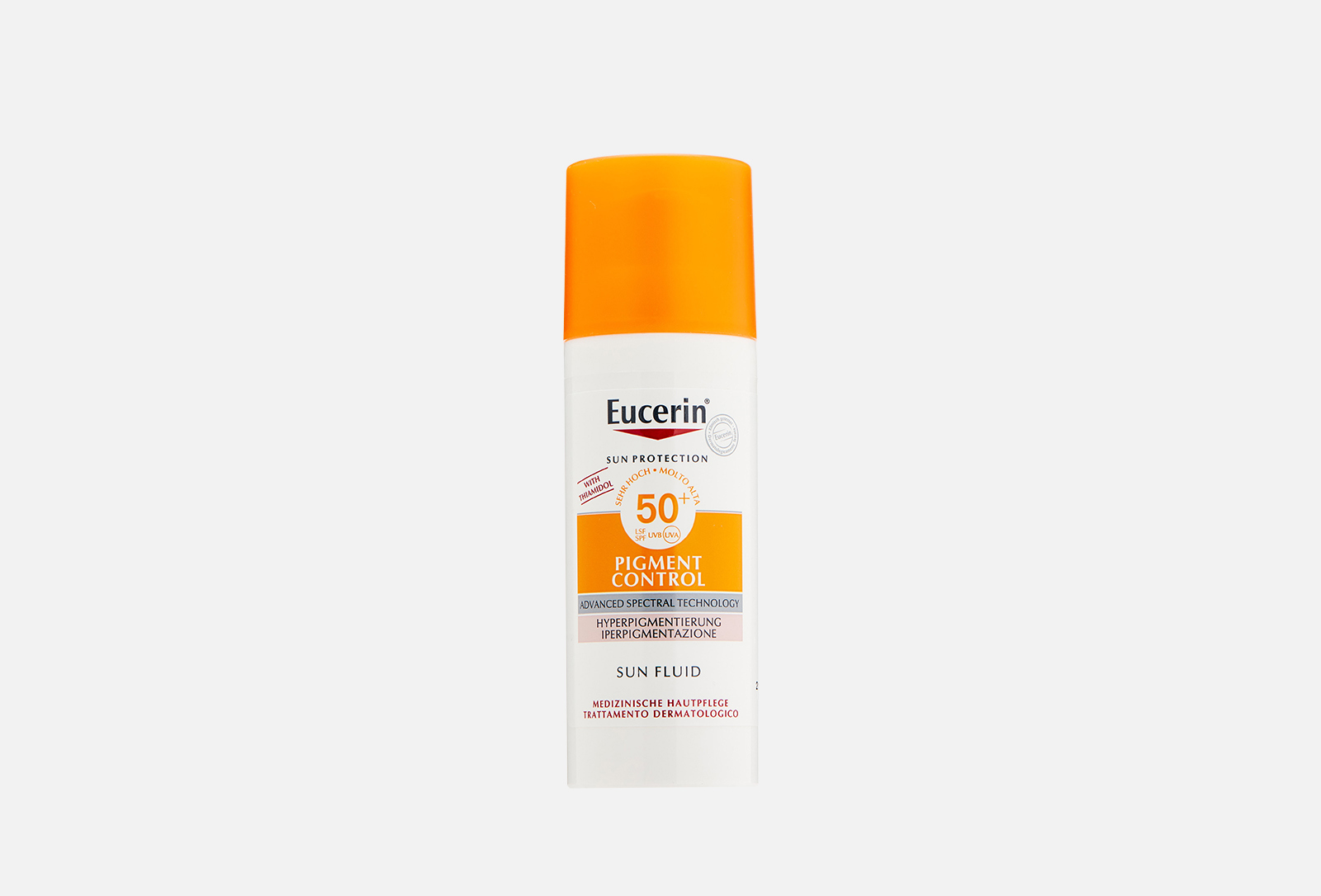 Eucerin pigment control. Eucerin sun protection. солнцезащитный флюид eucerin, против пигментации spf 50+, 50 мл отзывы.