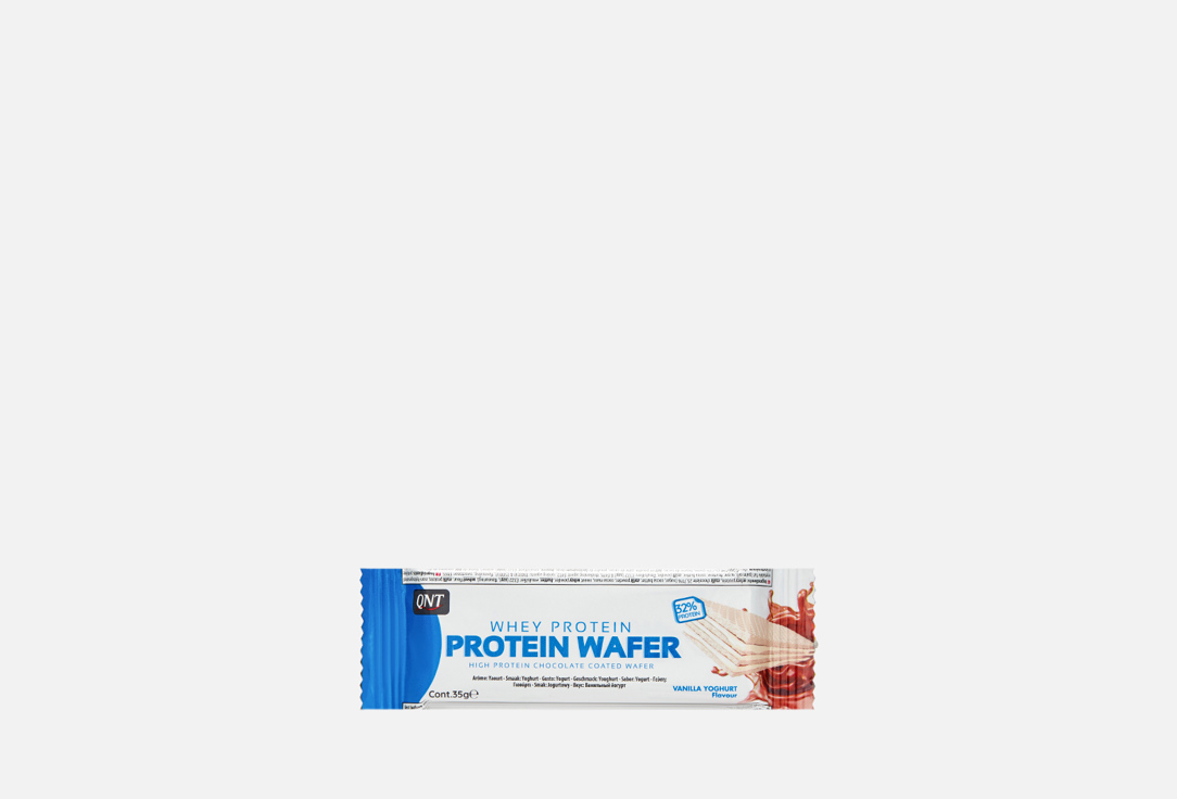 Вафля протеиновая QNT Protein Wafer 1 шт вафли протеиновые со вкусом ванильного йогурта qnt protein wafer bar 12