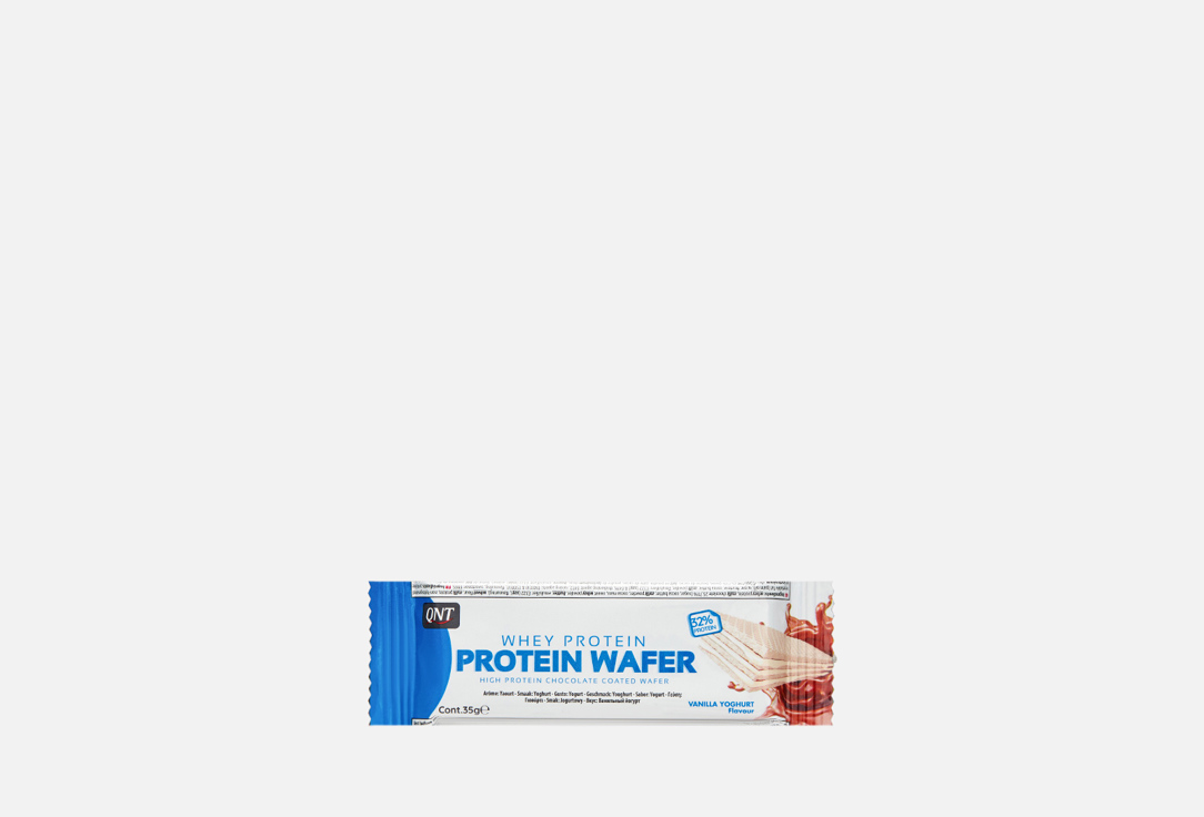 Вафля протеиновая QNT Protein Wafer 1 шт йогурт чудо вафли шоколадные печенье 3% 105 г