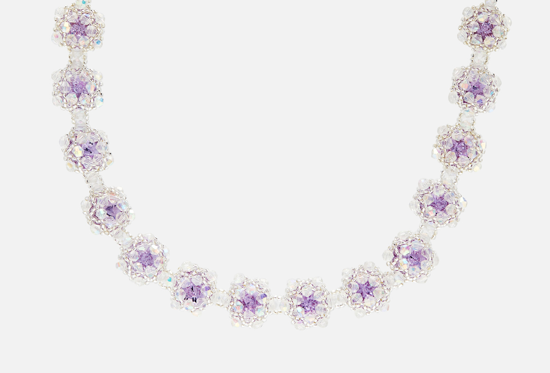 

колье BEADED BREAKFAST, Vintage style necklace with rhinestones Lilac 1 шт