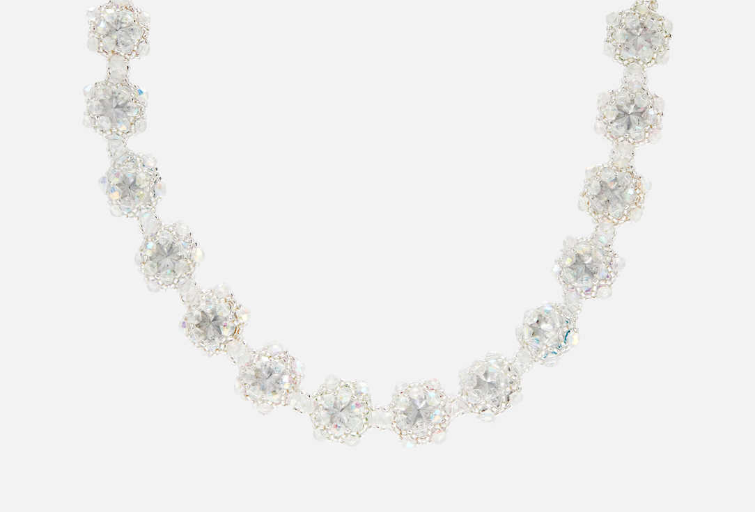 колье BEADED BREAKFAST Vintage style necklace with rhinestones Multicolored 1 шт