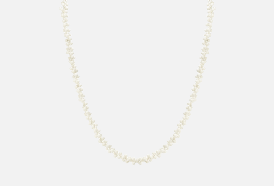 Изображение товара колье Beaded Breakfast Necklace of curly beads Milky