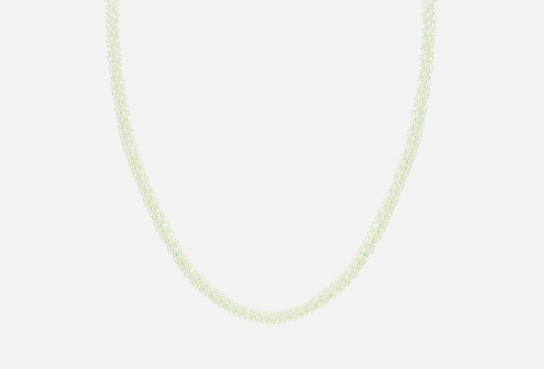 колье beaded breakfast spiral necklace green 1 шт Колье-жгут BEADED BREAKFAST Evening beaded necklace 1 шт