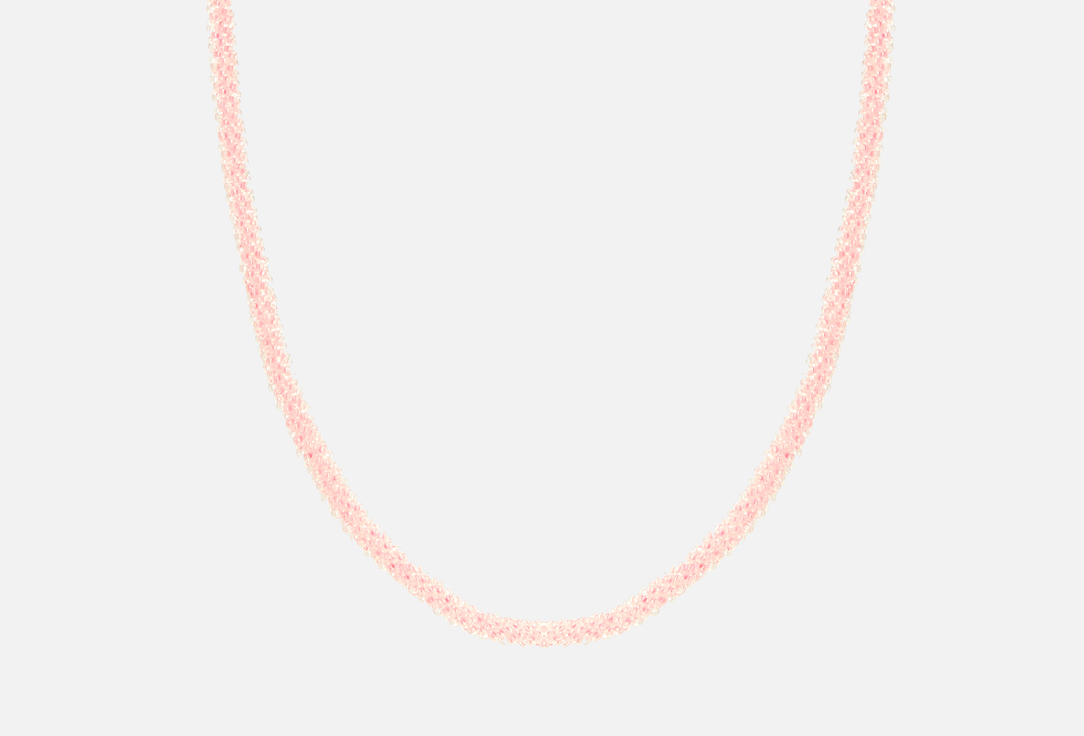 цена колье BEADED BREAKFAST Evening beaded necklace Pink 1 шт
