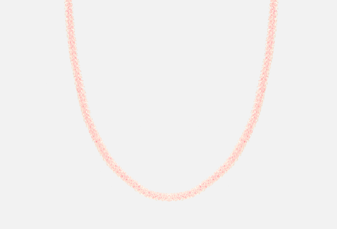 колье BEADED BREAKFAST Evening beaded necklace Pink 1 шт