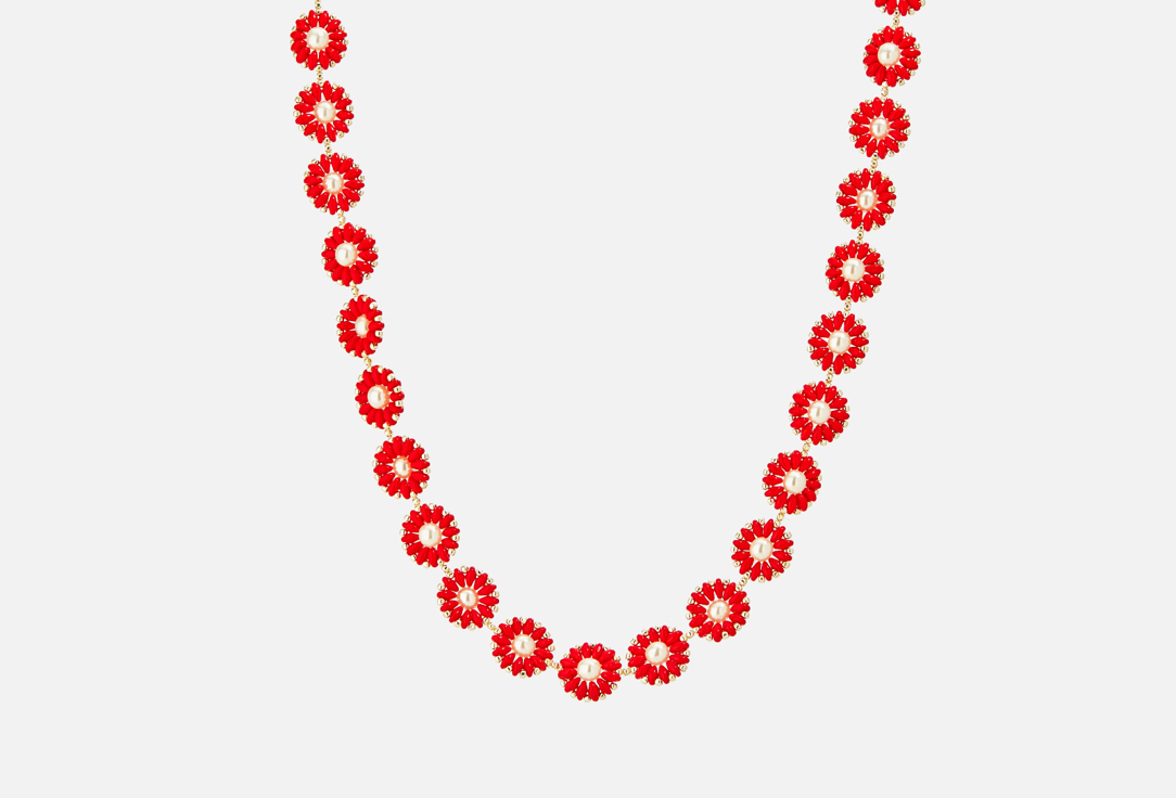 Изображение товара Колье Beaded Breakfast Ромашки Красный