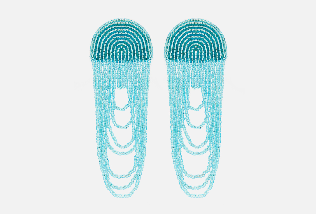 Изображение товара Серьги Beaded Breakfast Jellyfish Blue из бисера и латуни со штифтовым замком