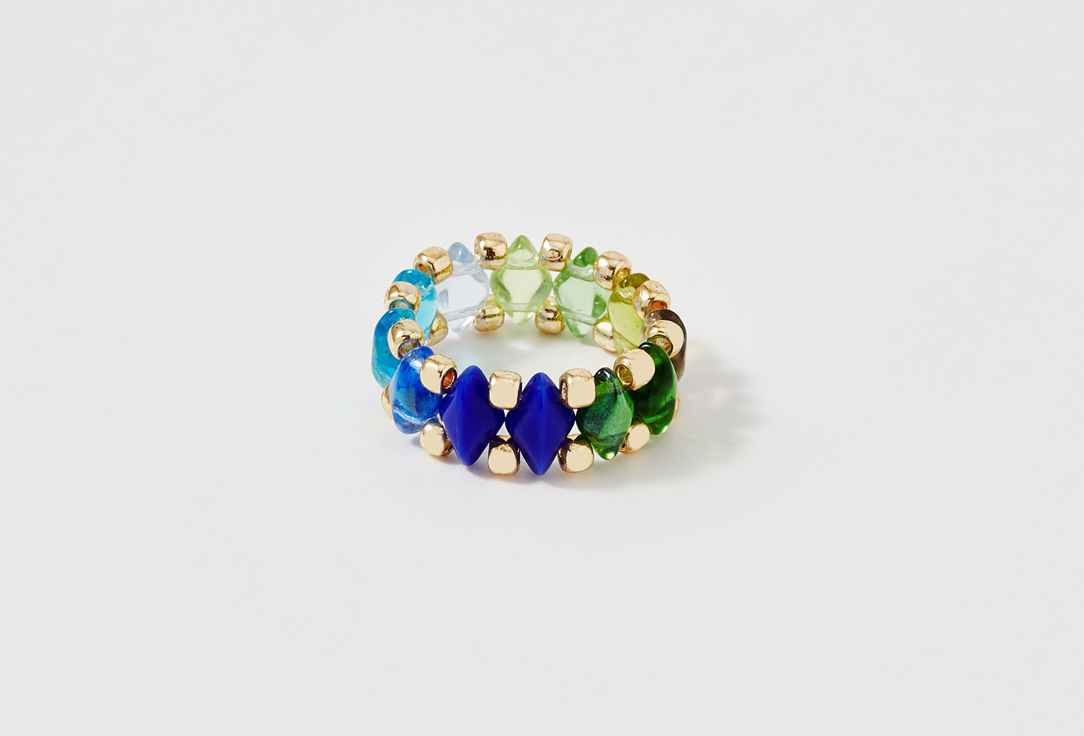 

кольцо BEADED BREAKFAST, Simple beaded ring Black 16 мл