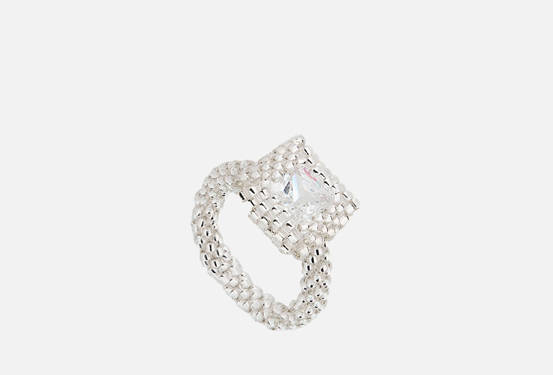 кольцо BEADED BREAKFAST Engagement beaded ring Crystal 17 мл