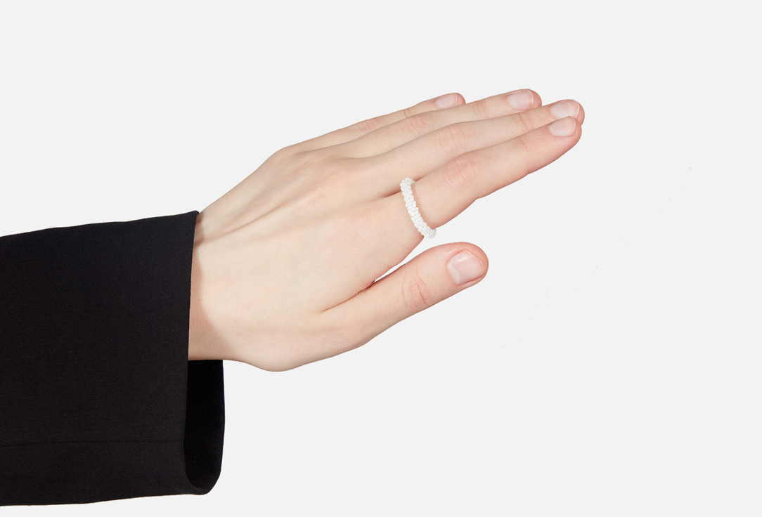 

кольцо BEADED BREAKFAST, Simple beaded ring Green 16 мл