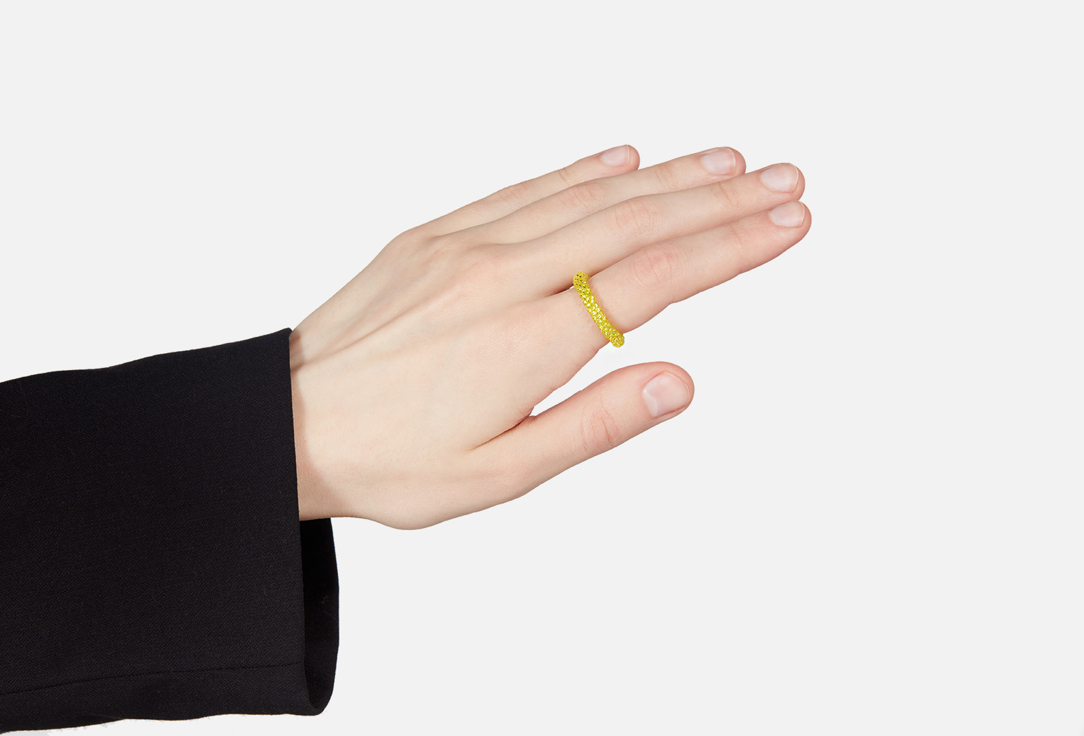 

кольцо BEADED BREAKFAST, Simple beaded ring Beige 17 мл
