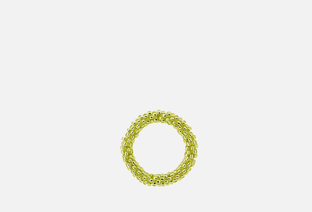 цена кольцо BEADED BREAKFAST Simple beaded ring Yellow 17 мл