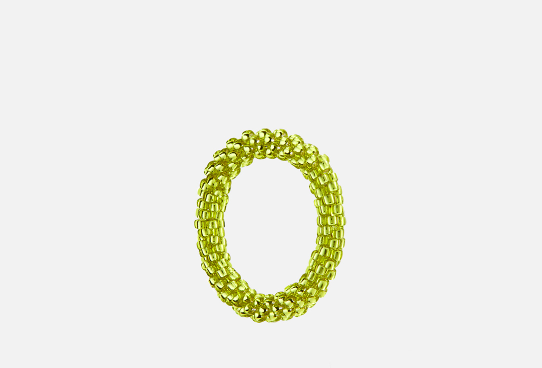 кольцо BEADED BREAKFAST Simple beaded ring Green 17 мл