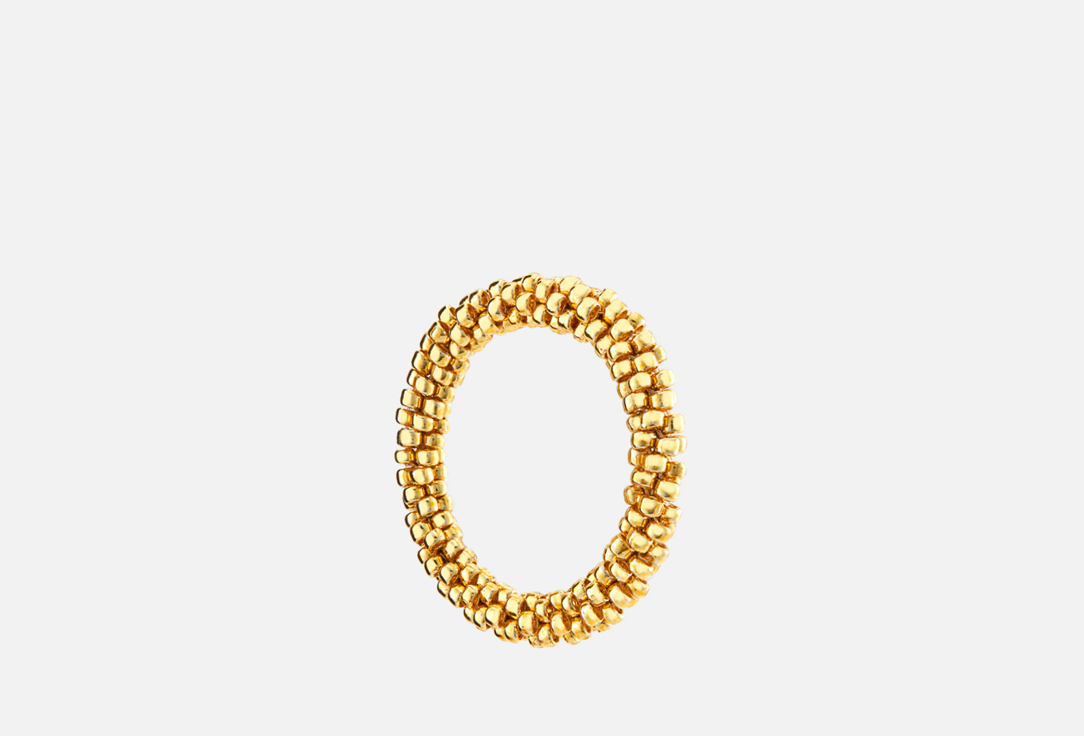 цена кольцо BEADED BREAKFAST Simple beaded ring Gold 17 мл