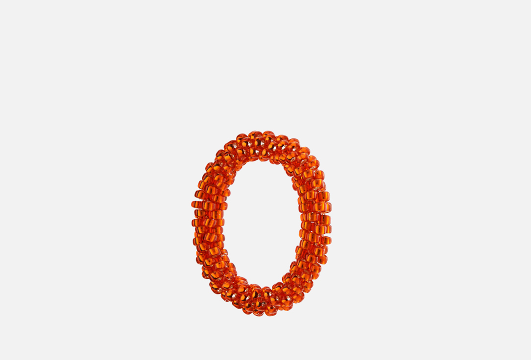 цена кольцо BEADED BREAKFAST Simple beaded ring Red-orange 17 мл