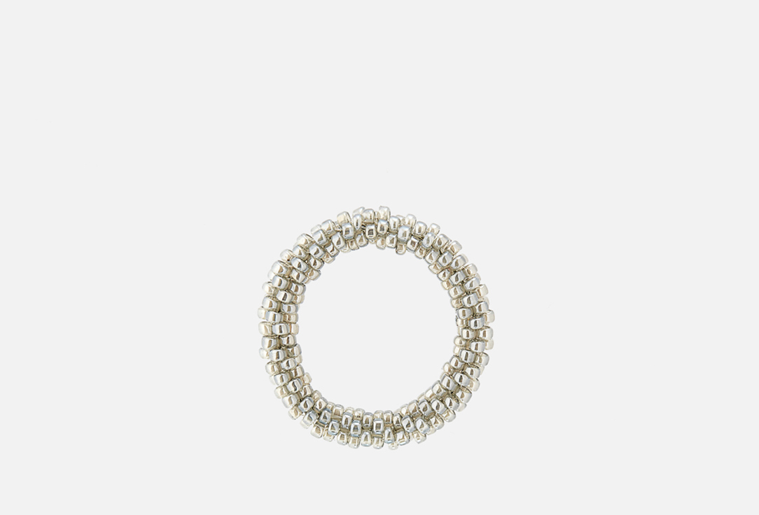 цена кольцо BEADED BREAKFAST Simple beaded ring Grey 17 мл