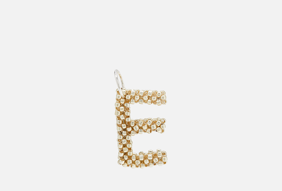 

кулон BEADED BREAKFAST, Letter pendant Silver Е 1 шт