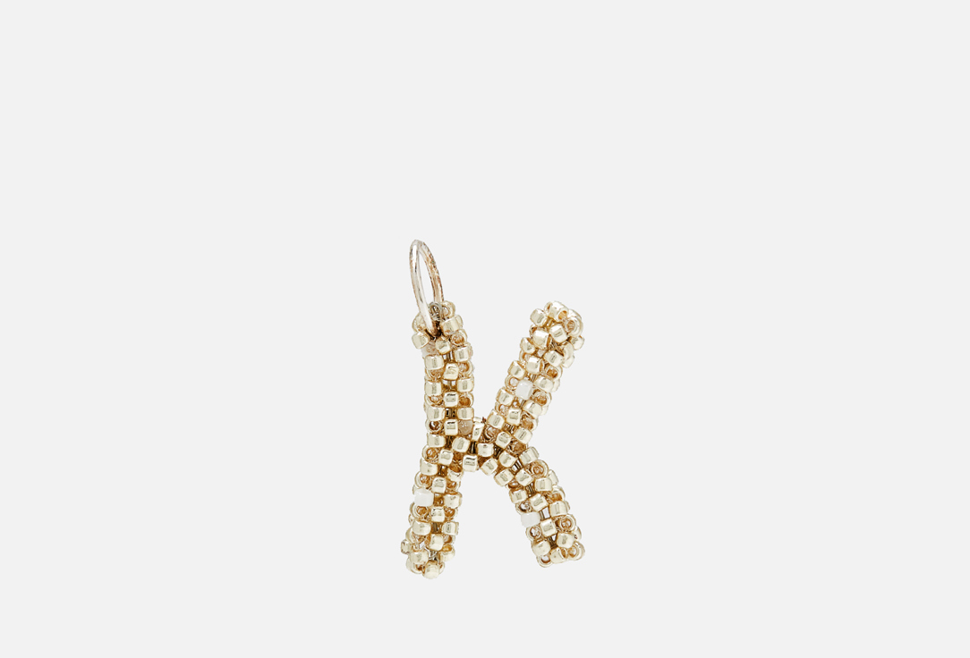

кулон BEADED BREAKFAST, Letter pendant Silver К 1 шт