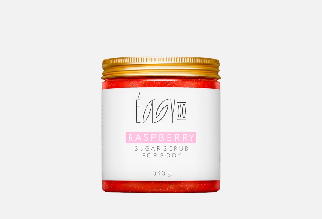 

Скраб для тела с малиной EASY CO, Sugar scrub for body with Raspberry 340 г