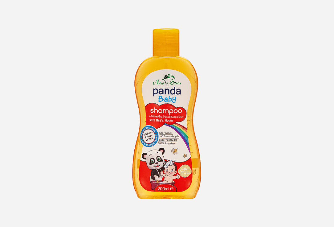 Шампунь для волос NATURES SECRETS PANDA BABY Bee's Honey baby shampoo 200 мл твердое мыло natures secrets panda baby kohomba kaha baby soap 75 г