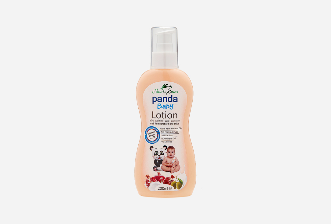 Лосьон для тела NATURES SECRETS PANDA BABY Pomegranate and Olive baby lotion 200 мл твердое мыло natures secrets panda baby sumudu baby soap 75 г